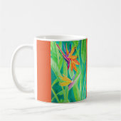 Mug Oiseau d'aquarelle des fleurs de paradis (Gauche)