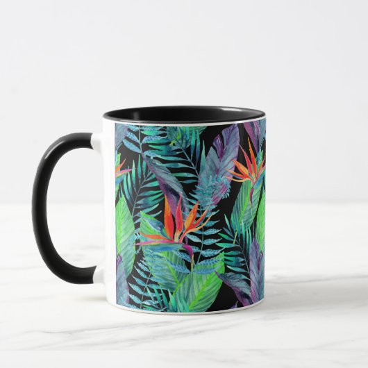 Mug Oiseau d'aquarelle du paradis (Gauche)