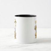 Mug Oiseau de bande dessinée au stand de poisson (Centre)