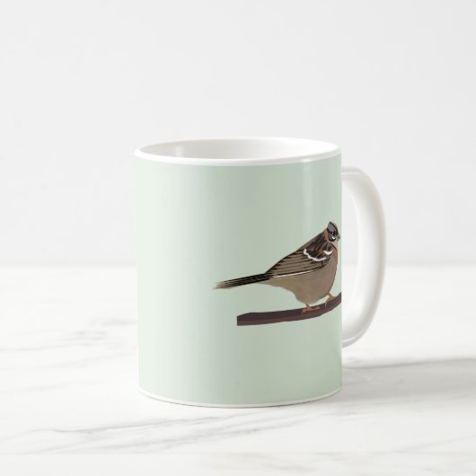 Mug Oiseau de Bruant couronné (Devant droit)