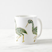 Mug Oiseau de calligraphie (cigogne) (Devant droit)