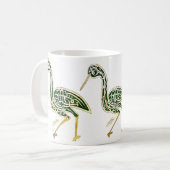 Mug Oiseau de calligraphie (cigogne) (Devant gauche)