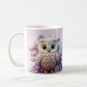 Mug Oiseau de Chouette blanche imprimé 3D (Gauche)