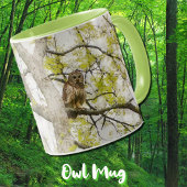Mug Oiseau de chouette dans la coupe de cochon d'arbre