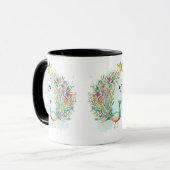 Mug Oiseau de couleur cool (Devant gauche)