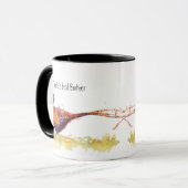 Mug Oiseau de faisan encastré de la meilleure bague de (Devant gauche)