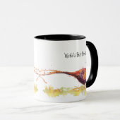 Mug Oiseau de faisan encastré de la meilleure bague de (Devant droit)