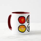 Mug Oiseau de famille d'Utsumi (Devant gauche)