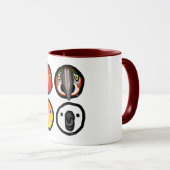 Mug Oiseau de famille d'Utsumi (Devant droit)