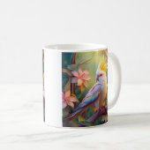 Mug Oiseau de fantaisie Perruche à aile iridescente (Devant droit)