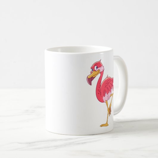 Mug Oiseau de Flamant rose (Devant droit)