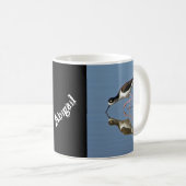 Mug Oiseau de fond Calme Réflexion de l'eau Photo Côti (Devant droit)