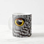 Mug Oiseau de hibou Yeux de café Mug, Coupe (Devant gauche)