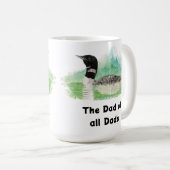 Mug Oiseau de Loon commun d'Art sauvage Papa de tous l (Devant droit)