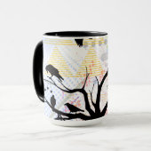 Mug Oiseau de même plumage soyez unique ensemble (Devant gauche)