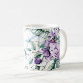 Mug Oiseau de mer Beauté florale (Devant droit)