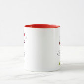Mug Oiseau de Noël blanc (Centre)