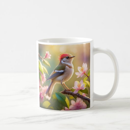 Mug Oiseau de Paruline Imaginaire à tête rouge (Droite)