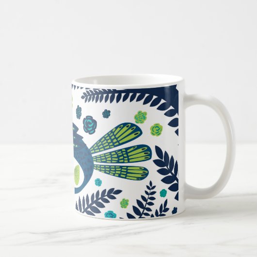 Mug oiseau de région boisée (Droite)