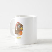 Mug Oiseau de Robin dans un casquette de Père Noël (Devant gauche)