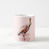 Mug Oiseau de spatule de rose Nerd (Centre)