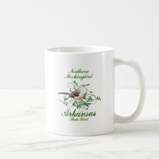 Mug Oiseau d'état de l'Arkansas de moqueur (Droite)