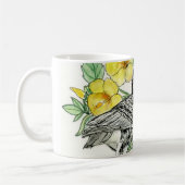 Mug Oiseau d'État d'Hawaii et fleurs (Gauche)