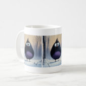 Mug Oiseau d'hiver comique (Devant gauche)