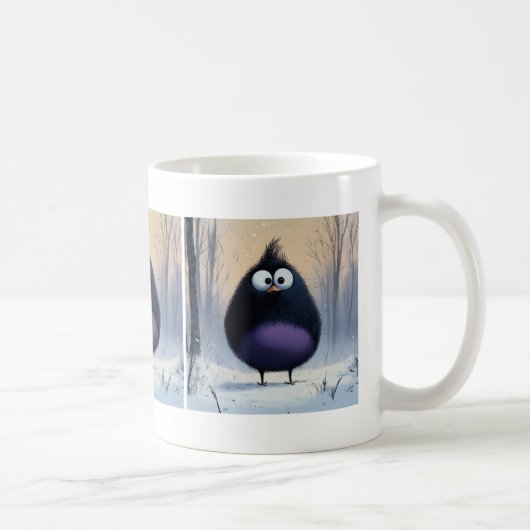 Mug Oiseau d'hiver comique (Droite)