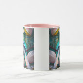 Mug Oiseau d'Imaginaire tacheté blanc crêpé (Centre)