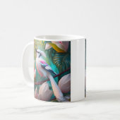 Mug Oiseau d'Imaginaire tacheté blanc crêpé (Devant gauche)
