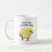 Mug Oiseau drôle impressionnant de poulet de bébé de (Gauche)
