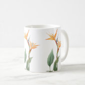 Mug Oiseau du dessin du paradis (fleur) (Devant droit)