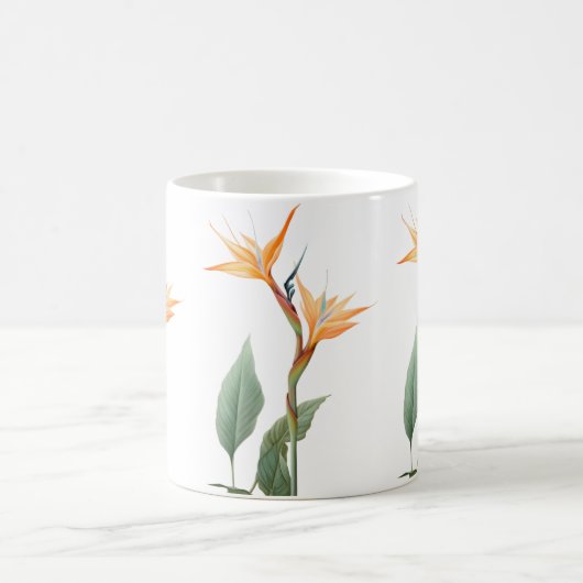 Mug Oiseau du dessin du paradis (fleur) (Centre)