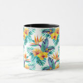 Mug Oiseau du paradis et du motif d'orchidée (Centre)