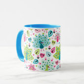 Mug oiseau et hibou de paon (Devant gauche)