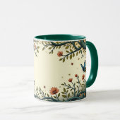 Mug Oiseau et papillon (Devant droit)
