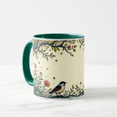 Mug Oiseau et papillon (Devant gauche)