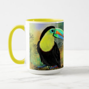 Mug Oiseau exotique tropical de Toco Toucan - Peinture