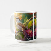 Mug Oiseau Fantastique à Crête Dorée (Devant gauche)