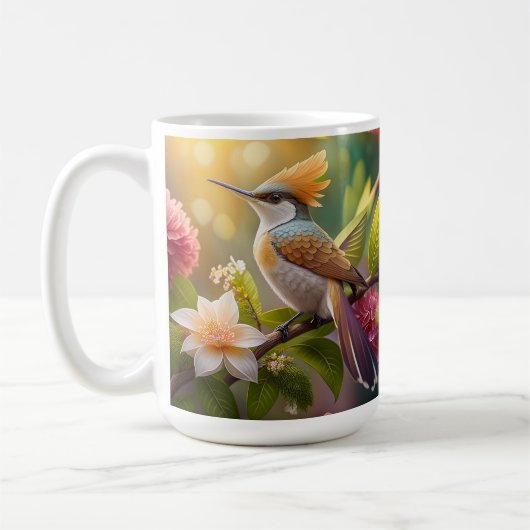 Mug Oiseau Fantastique à Crête Dorée (Gauche)