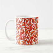 Mug Oiseau & grenade Art Nouveau, Mandarin Orange (Gauche)