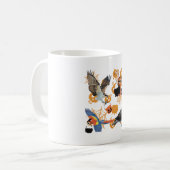 Mug Oiseau Halloween oeuvre Éffrayante Plumes ami Ill (Devant gauche)