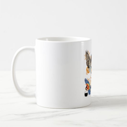 Mug Oiseau Halloween oeuvre Éffrayante Plumes ami Ill (Gauche)