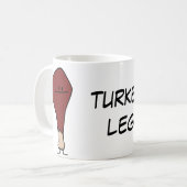 Mug Oiseau heureux de protéine de pilon de jambe de (Devant gauche)