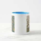 Mug Oiseau jaune et bleu Turquoise perché sur une bran (Centre)