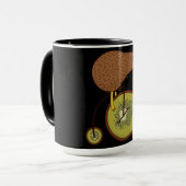 Mug Oiseau Kiwi à Vélo (Devant gauche)