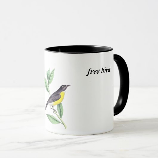 Mug oiseau libre (Devant droit)