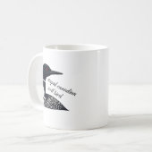 Mug Oiseau Loup Canadien Stupide (Devant gauche)