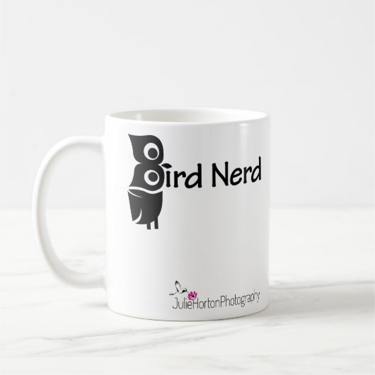 Mug Oiseau Nerd et hibou rose (Gauche)